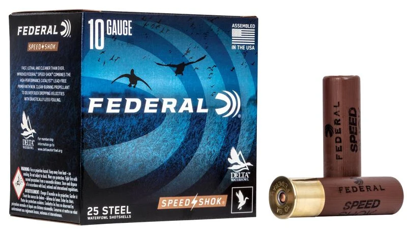FEDERAL SPEED-SHOK HIGH VELOCITY STEEL 10GA 3-1/2 1-1/2OZ 2