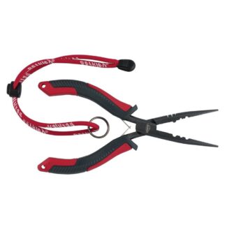 Berkley 6in XCD Straight Nose Pliers Red/Gray/Black 6in XCD