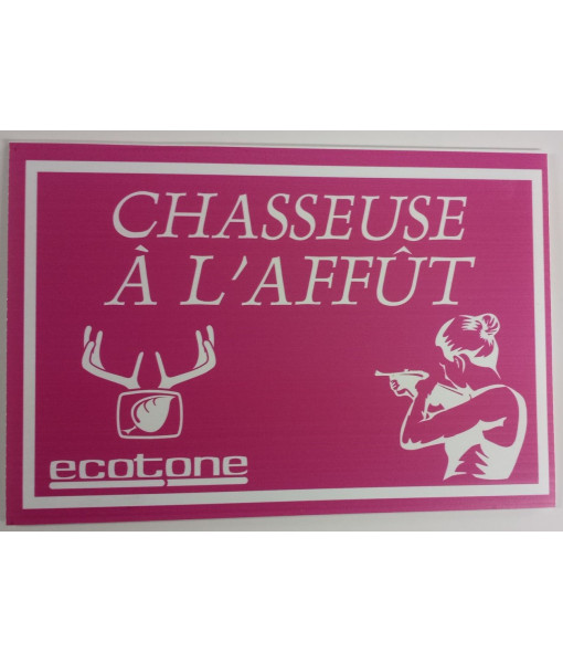 ECOTONE AFFICHES ROSES CHASSEUSE A L'AFFUT