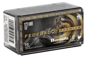 FEDERAL 17HMR 17GR HORNADY V-MAX 50/BOX