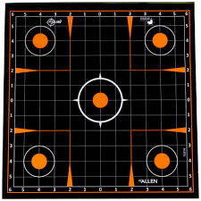 ALLEN EZ Aim Adhesive Splash Sight-In Grid 12 X 12 - 10 Pack