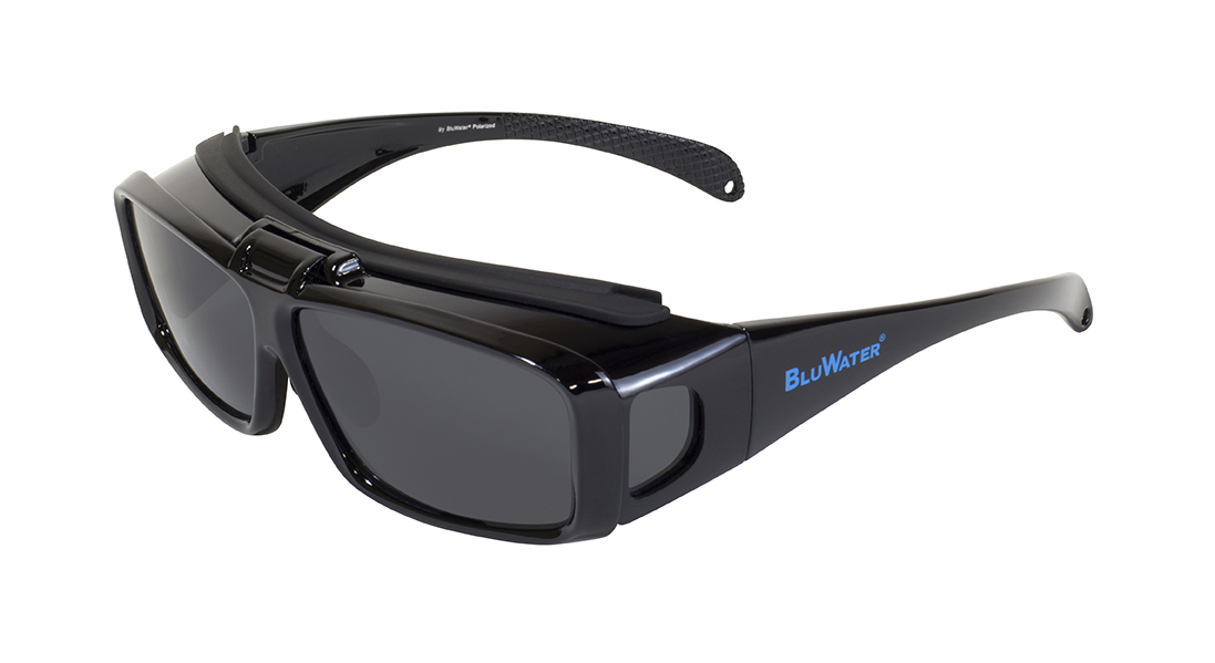 BLUWATER Polarized Flip-It Gray Lenses
