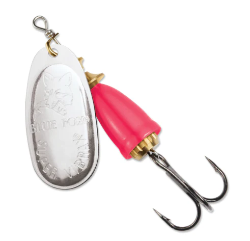 BLUE FOX Classic Vibrax 04 Painted 3/8 Silver / Hot Pink