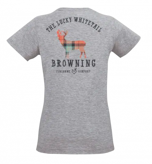 BROWNING TSHIRT HEATHER GREY