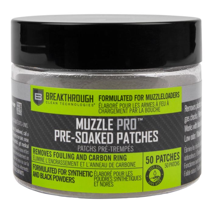 Breakthrough BCT - Muzzle Pro Round Pre-Soaked Cleaning Patc