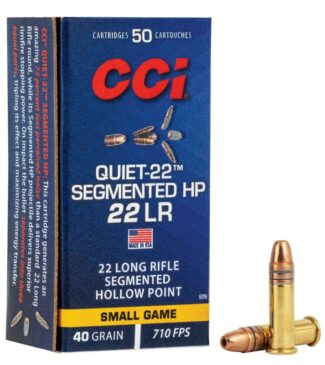 CCI 22 LR 40GR SEGMENTED HP QUIET 22