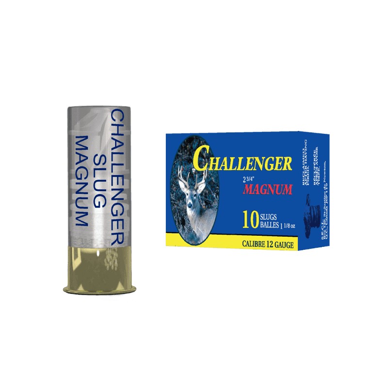 CHALLENGER 12 GA Slug Magnum 2-3/4 1610 f/s 2,75 SLUG