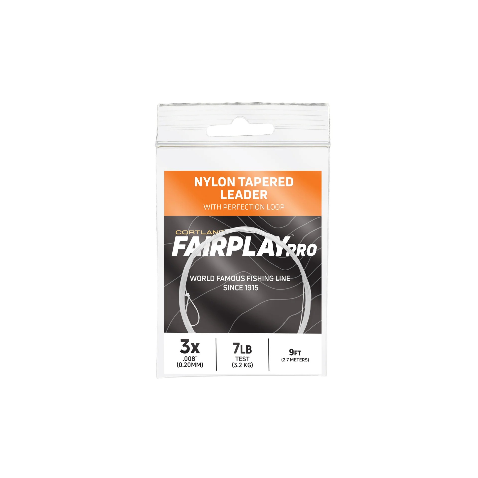 CORTLAND FAIRPLAY PRO NYLON TAPERED LEADERS 2X 9LB 9FT