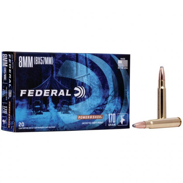 FEDERAL 8MM MAUSER 170GR HI-SHOK SP