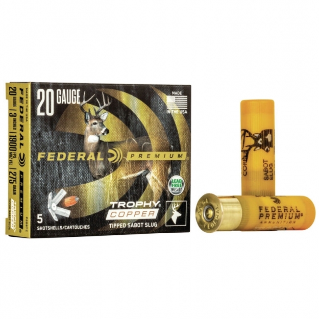FEDERAL 20GA 3 275GR TROPHY COPPER SABOT SLUG