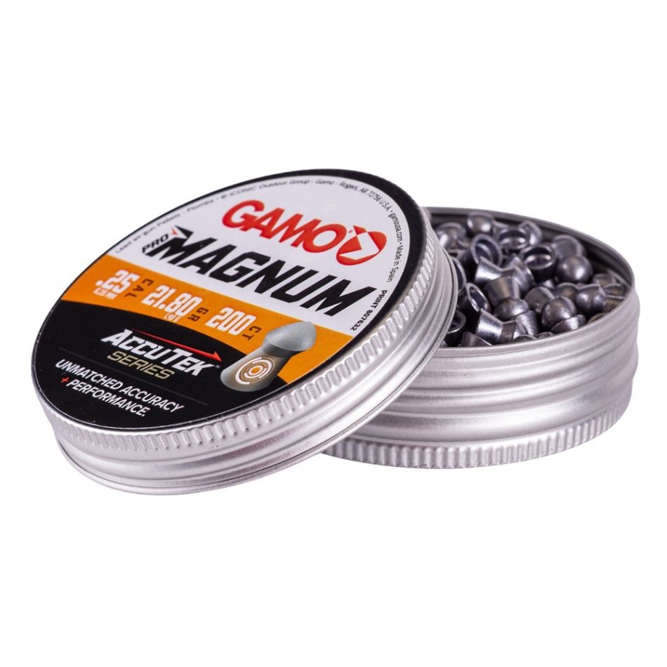 GAMO PRO MAGNUM Accu Tek pellets .25CAL 200PK 21.8GR – Image 3