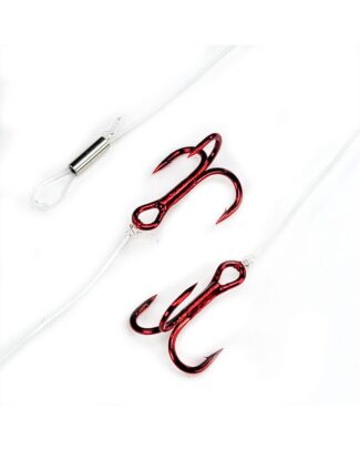Gamakatsu 378304 Treble Stinger Hook, 2.25" Coated Wire, Pea