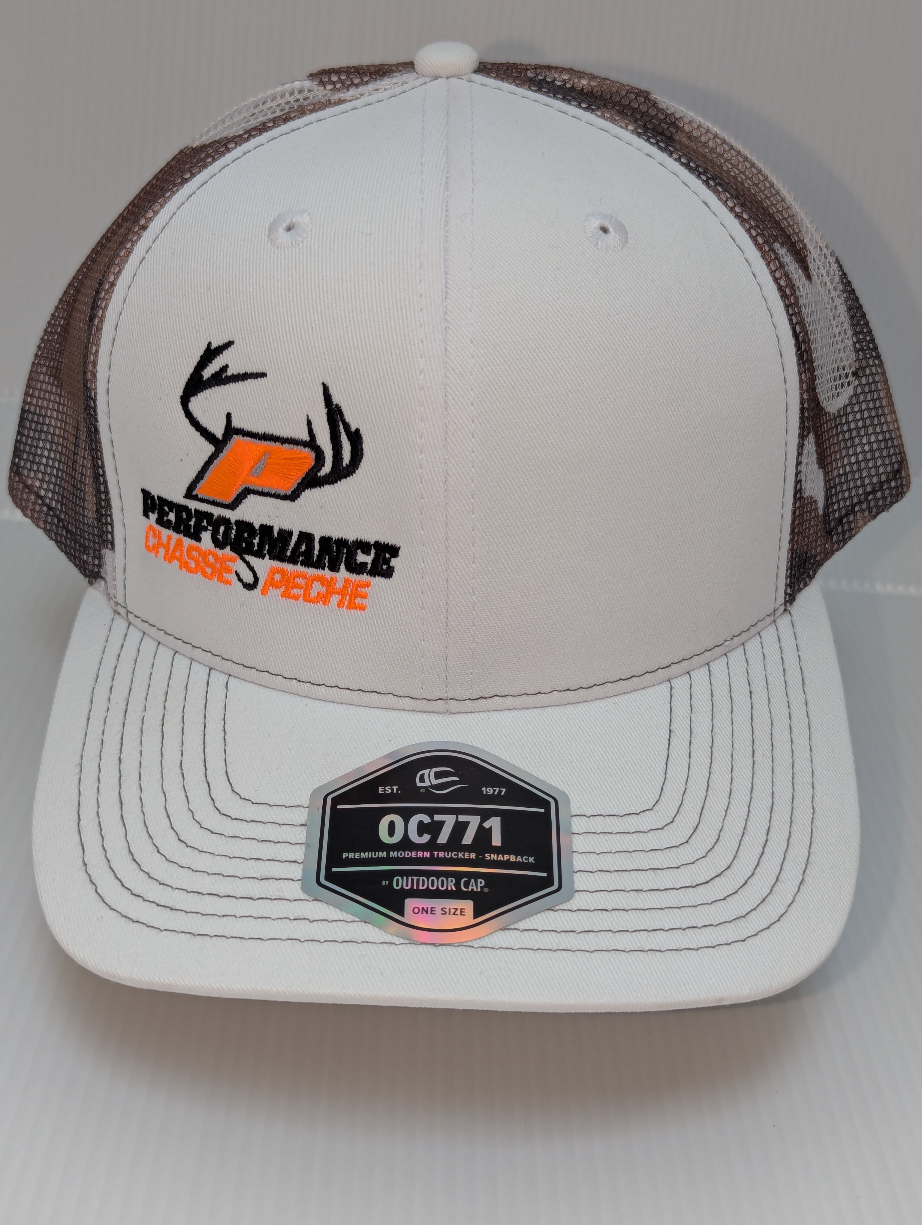 CASQUETTE PERFORMANCE CAMO BLANCHE