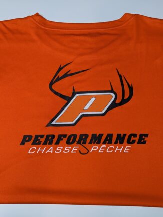 PERFORMANCE T-SHIRT DRY-FIT ORANGE LOGO